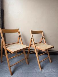 Sedie pieghevoli vintage