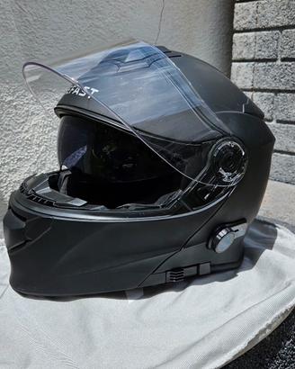 Casco Moto modulare BEFAST Nero Opaco (Taglia M) 
