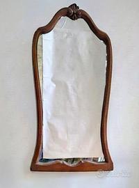Specchiera vintage in legno di noce