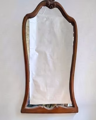 Specchiera vintage in legno di noce