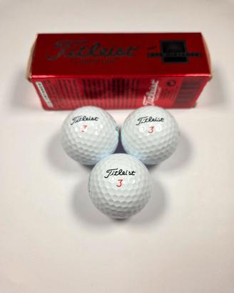 3 palline da golf Titleist PTS Distance BLED Club