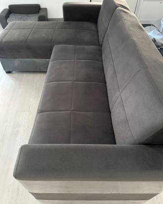 Divano ribaltabile letto con contenitore