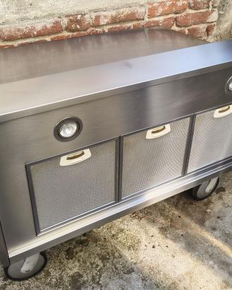 Cappa Inox 90cm Falmec Acciaio Filtri Carbone