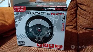 volante con pedali per Ps 3 e 4, Switch, Xbox, Pc