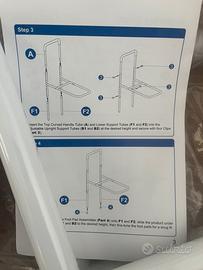 Maniglia di sostegno per letto regolabile