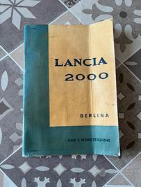 Libretto Lancia 2000