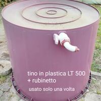 tino in plastica+rubinetto 