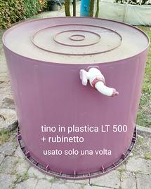 tino in plastica+rubinetto 