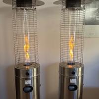 Stufe  a gas  per esterno PGF 1211 acciaio Qlima
