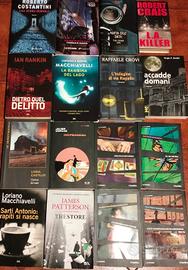 Lotto set 16 libri gialli thriller spionaggio 