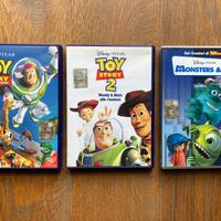 3 dvd Pixar Toy Story + 2 + monsters & Co. Disney