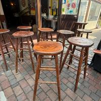 8 sgabelli alti da interno