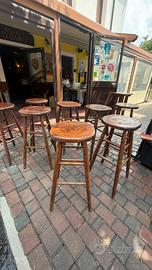 8 sgabelli alti da interno