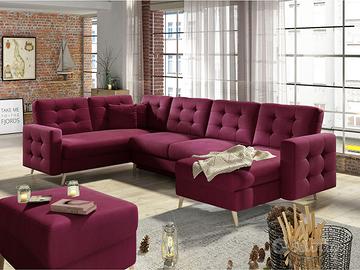 RICERCATO DIVANO ANGOLARE CON ELEGANTE TRAP.!