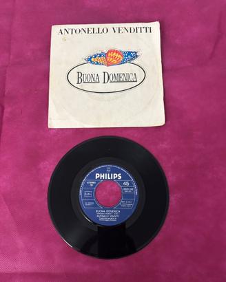 45 giri vinile vintage Antonello Venditti Buona d.