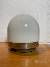 LAMPADA VINTAGE DESIGN SPACE AGE VETRO OPALINO