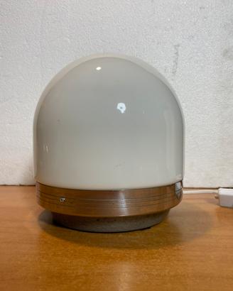 LAMPADA VINTAGE DESIGN SPACE AGE VETRO OPALINO