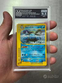 Pokemon Blastoise Base Set 1st Edition JP MANA 9.5