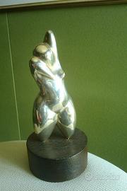 1971 MAN RAY "HERMAPHRODITE"  Statuetta in argento