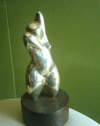 1971 MAN RAY "HERMAPHRODITE"  Statuetta in argento