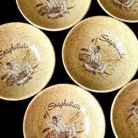Set Vintage italiano - 1 ciotola grande + 6 piatti