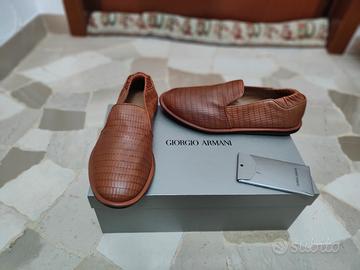 scarpe uomo pelle Giorgio Armani 