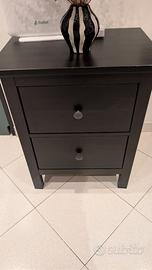Comodino/cassettiera Ikea nero