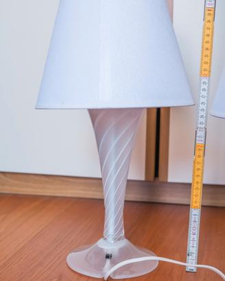 Coppia di lampade in vetro Carlo Moretti Murano