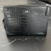 Pochette coccodrillo A.B. Nera