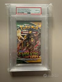Pokemon Evoluzioni eteree booster pack foil PSA10