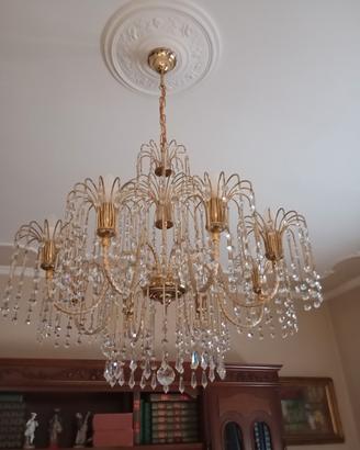 lampadario in cristalli Swarovski anni 90