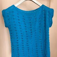 Handmade torquoise vest