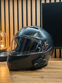Casco moto integrale AGV K3 + Interfono Midland 