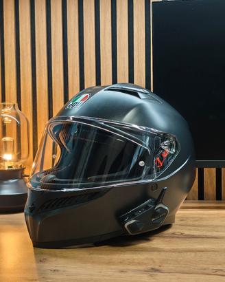Casco moto integrale AGV K3 + Interfono Midland 