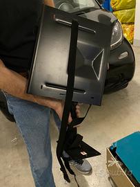 Porta tv da appendere muro nero