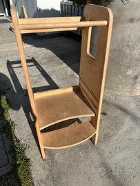 Torre Montessoriana in legno naturale