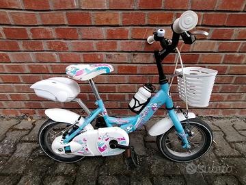 Bici bimba 12" Baby Bunny con cestino e accessori