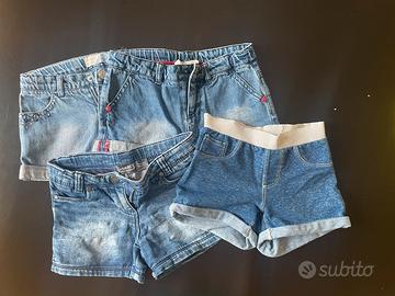 Lotto 4 Pantaloncini jeans vimba 4/5 anni