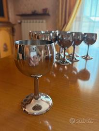 Set 12 Calici Vintage in acciaio inox