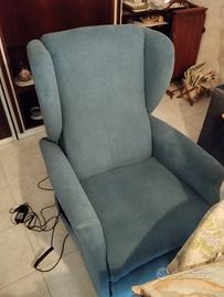 Poltrona Modello Classic 2 Motori, Tappezzata in t