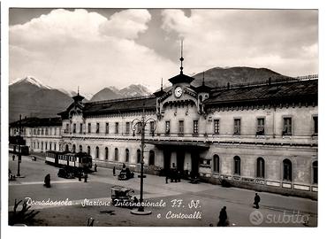 Cartolina Domodossola Stazione Ferroviaria Anni 50