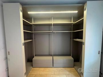 Cabina armadio Caccaro "Camerino" — finitura Rugia