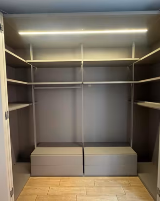Cabina armadio Caccaro "Camerino" — finitura Rugia