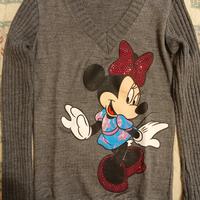 Maxi maglione Disney Minni con strass
