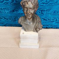 antica scultura busto in bronzo Scugnizzo 