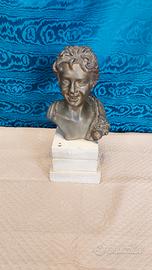 antica scultura busto in bronzo Scugnizzo 