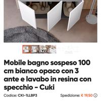 bagno nuovo sospeso bianco
