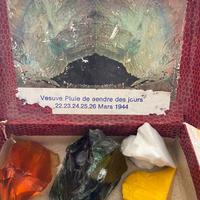 Pietre eruzione vulcanica Vesuvio anno 1964