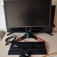 Monitor Acer Predator tastiera Metallica  e mouse