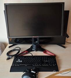 Monitor Acer Predator tastiera Metallica  e mouse